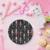 Assiettes En Carton Nutcracker Elegance Festive Motif Collection (Fête)
