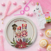 Assiettes En Carton Nutcracker Happy Holidays Cuckoo Salutations (Fête)