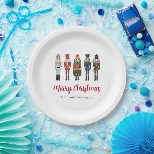 Assiettes En Carton Nutcracker mignon Joyeux Noël (Fête)