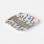 Assiettes En Carton Nutcracker mignon Noël personnalisé (Angulaire)