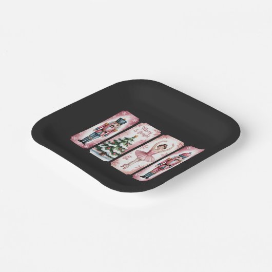 Assiettes En Carton Nutcracker Noël Fête de Noël cadeaux Festif (Angulaire)