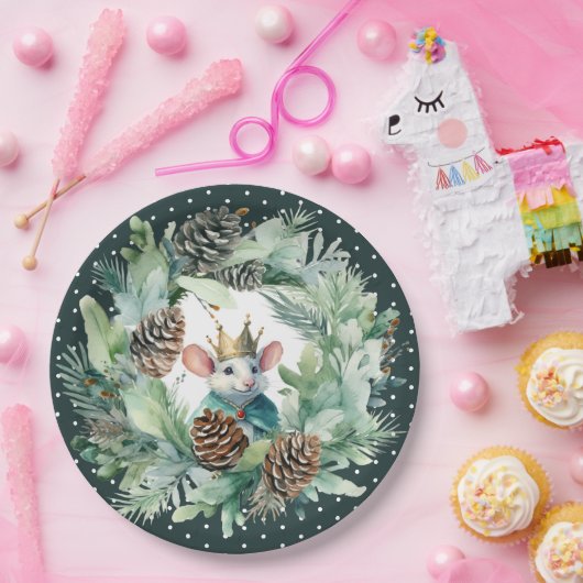 Assiettes En Carton Nutcracker thème Noël anniversaire (Fête)