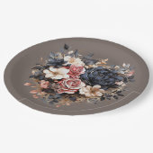 Assiettes En Carton Nutshell Brown Marine Rose White Douche (Angle)