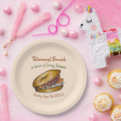 Assiettes En Carton NYC Deli Bagel Crème Fromage Capteurs Onions Lox (Fête)