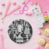 Assiettes En Carton NYC Skyline IX (Fête)