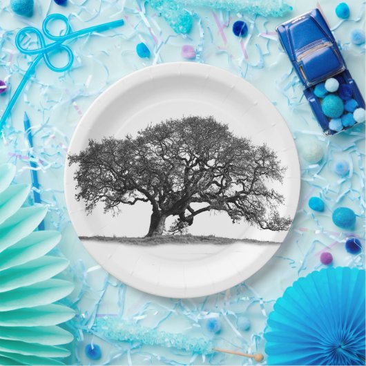 ASSIETTES EN CARTON OAK TREE (Fête)