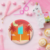 Assiettes En Carton Oasis de glace de palme d'été étoile (Fête)