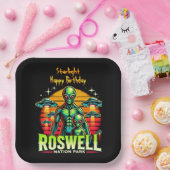 Assiettes En Carton Oasis, l’Alien de Roswell, vous attend ! (Fête)