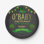 Assiettes En Carton O'Baby St. Patrick's Day Baby shower (Devant)