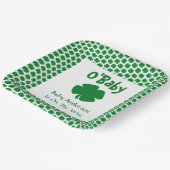 Assiettes En Carton O'Baby St Patrick's Day Plaques de papier Baby sho (Angulaire)
