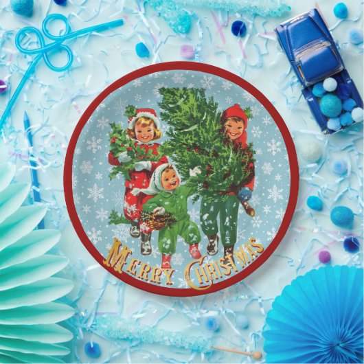 Assiettes En Carton Obtenir l'arbre de Noël (Fête)