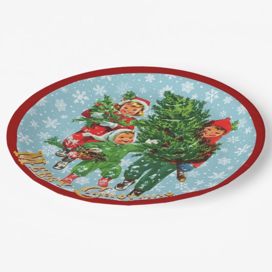 Assiettes En Carton Obtenir l'arbre de Noël (Angle)