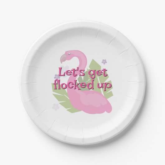 Assiettes En Carton "Obtenons assemblés vers le haut de " (Devant)