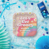 Assiettes En Carton Obtenons Super coloré Rainbow Daisy Anniversaire (Fête)