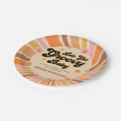 Assiettes En Carton Obtenons un Baby shower rétro Super (Angle)