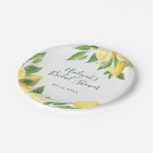 Assiettes En Carton Occasion spéciale d'aquarelle de citron (Angle)