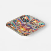 Assiettes En Carton Occidental Chili Cookoff Scènes 1 (Angulaire)