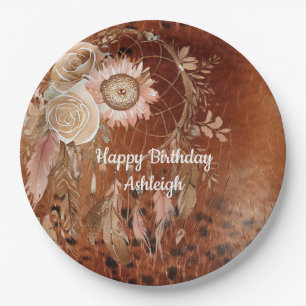 Assiettes En Carton Occidentale Cowgirl Floral Dream Catcher Anniversa