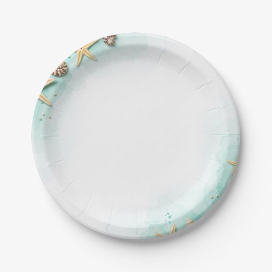Assiettes En Carton Océan (Devant)
