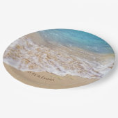 Assiettes En Carton Ocean Beach avec étoiles de mer (Angle)