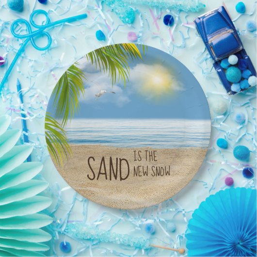 Assiettes En Carton Ocean Beach Avec Plaque En Papier Seagull (Fête)