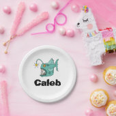 Assiettes En Carton Ocean Theme Boys Anniversaire Anglerfish Papier Pl (Fête)