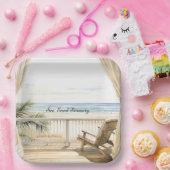 Assiettes En Carton Ocean View Beach Serenity (Fête)