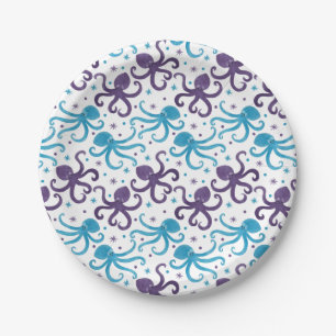 Assiettes En Carton Octo le poulpe et les amis