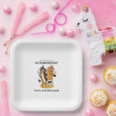 Assiettes En Carton Octoberfest Brats et bière Fall Party Retro (Fête)