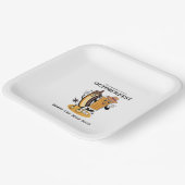 Assiettes En Carton Octoberfest Brats et bière Fall Party Retro (Angulaire)