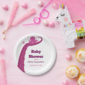 Assiettes En Carton Octopus rose | Plaques de papier (Fête)