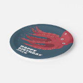 Assiettes En Carton Octopus Sous-Mer Thème Anniversaire (Angle)