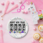 Assiettes En Carton Odometer New Years Party 2026 (Fête)