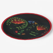 Assiettes En Carton Odomètre Speedometer Design Papier Plaque (Angle)
