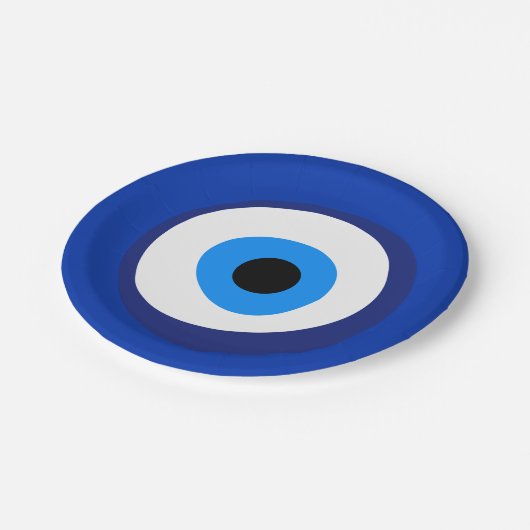 Assiettes En Carton oeil diabolique ancien symbole antiquité talisman (Angle)