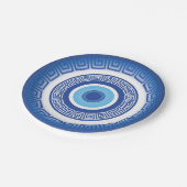 Assiettes En Carton Oeil mal grec dans la clé grecque (Angle)