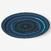 Assiettes En Carton Oeil robot Alien (Angle)