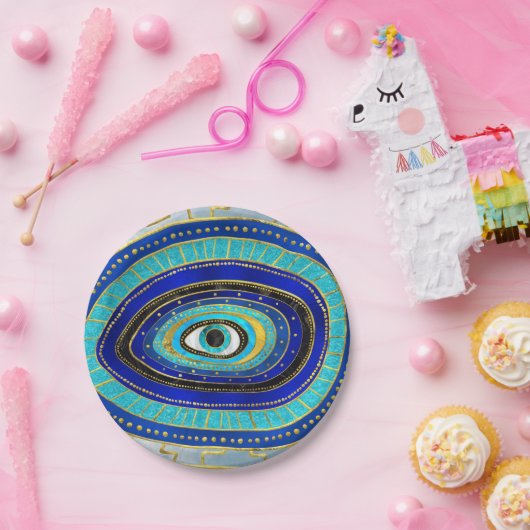 Assiettes En Carton OEil sourd (Fête)