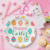 Assiettes En Carton Oeuf de Pâques moderne (Fête)