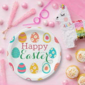 Assiettes En Carton Oeuf de Pâques moderne (Fête)