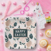 Assiettes En Carton OEuf de Pâques vert de Pêche (Fête)