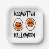 Assiettes En Carton Oeuf d'Halloween (Recto)