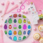 Assiettes En Carton Oeufs de Pâques (Fête)