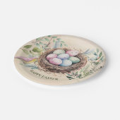 Assiettes En Carton Oeufs de Pâques dans la fête de Nest (Angle)