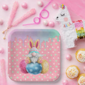 Assiettes En Carton Oeufs de Pâques Gnome Polkadot Lecteurs de glace (Fête)