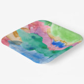 ASSIETTES EN CARTON OEUVRE DE COULEUR D'EAU (Angulaire)