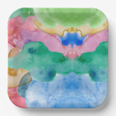 ASSIETTES EN CARTON OEUVRE DE COULEUR D'EAU (Recto)