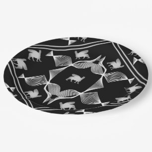 Assiettes En Carton OEuvre de Lamassu