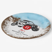 Assiettes En Carton Off Road Adventure VTT Monster Truck Anniversaire (Angle)