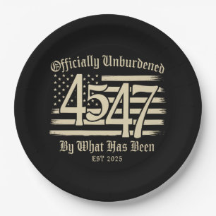 Assiettes En Carton Officiellement Délivré De Ce Qui A Été Trump 45 47